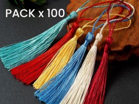 Pack 100 borlas hilo simple